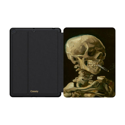 Van Gogh | Head of a Skeleton with a Burning Cigarette iPad Case