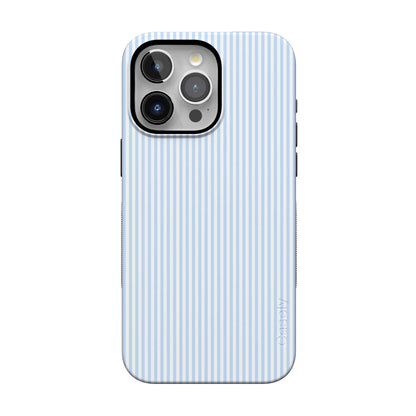 Stripes and the City | Light Blue Pinstripe Case - iPhone 13 Pro