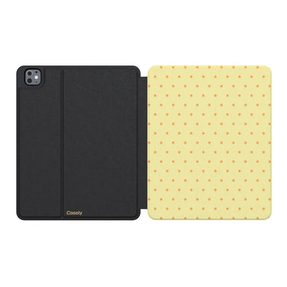 On the Dot | Yellow Polka Dot iPad Case