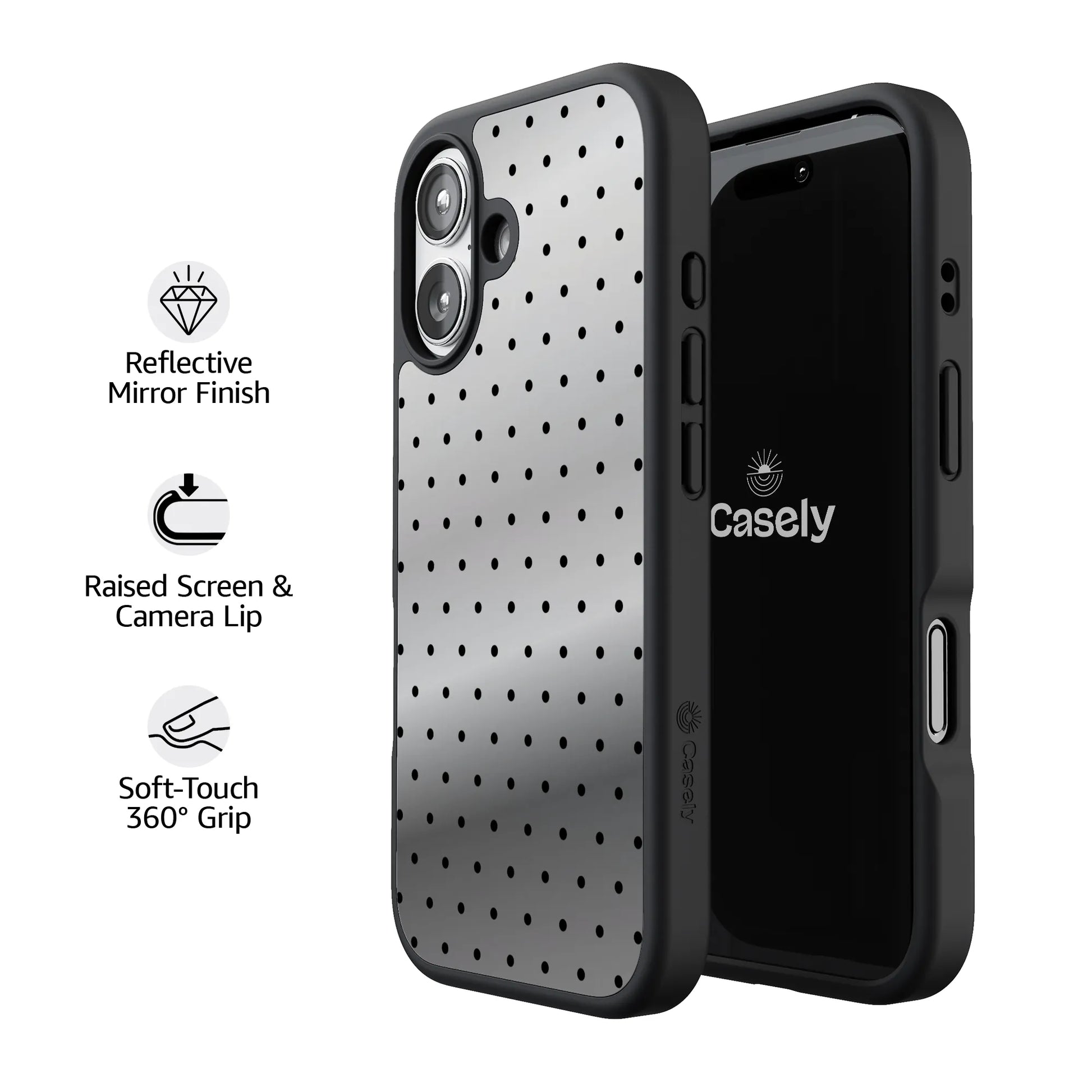 On the Dot | Black Polka Dot Case