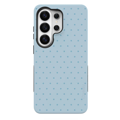 On the Dot | Blue Monochrome Polka Dot Case - Galaxy S26 Ultra