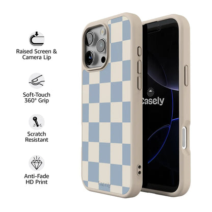 Fit Check | Light Blue Checkerboard Case
