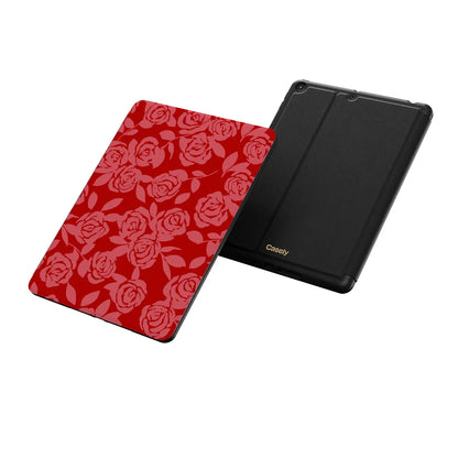 Final Rose | Red & Pink Floral iPad Case