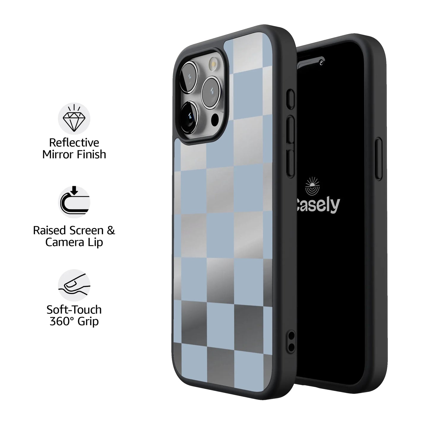 Fit Check | Light Blue Checkerboard Case