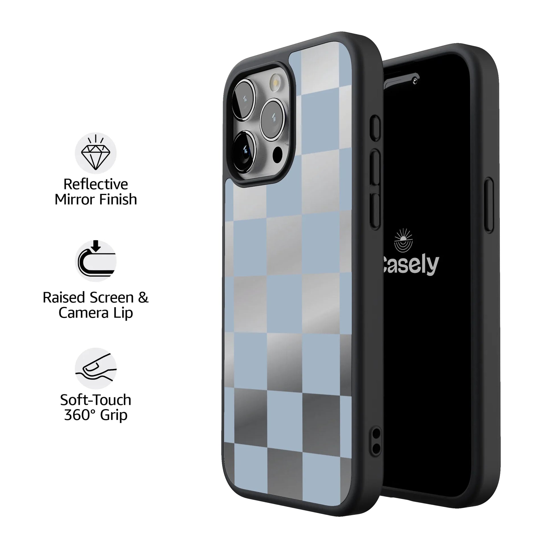 Fit Check | Light Blue Checkerboard Case