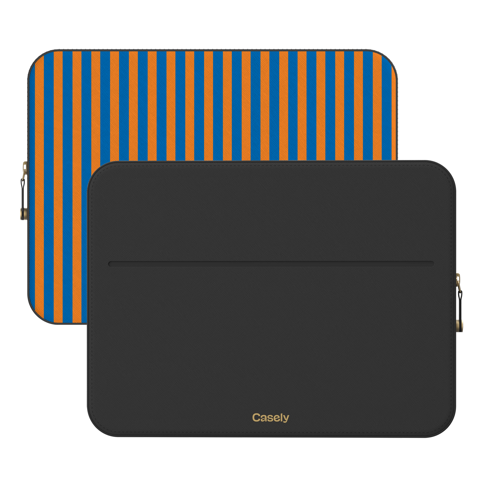 Go New York | Blue & Orange Stripes Laptop Case