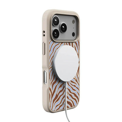 Untamed | Brown & Blue Zebra Case