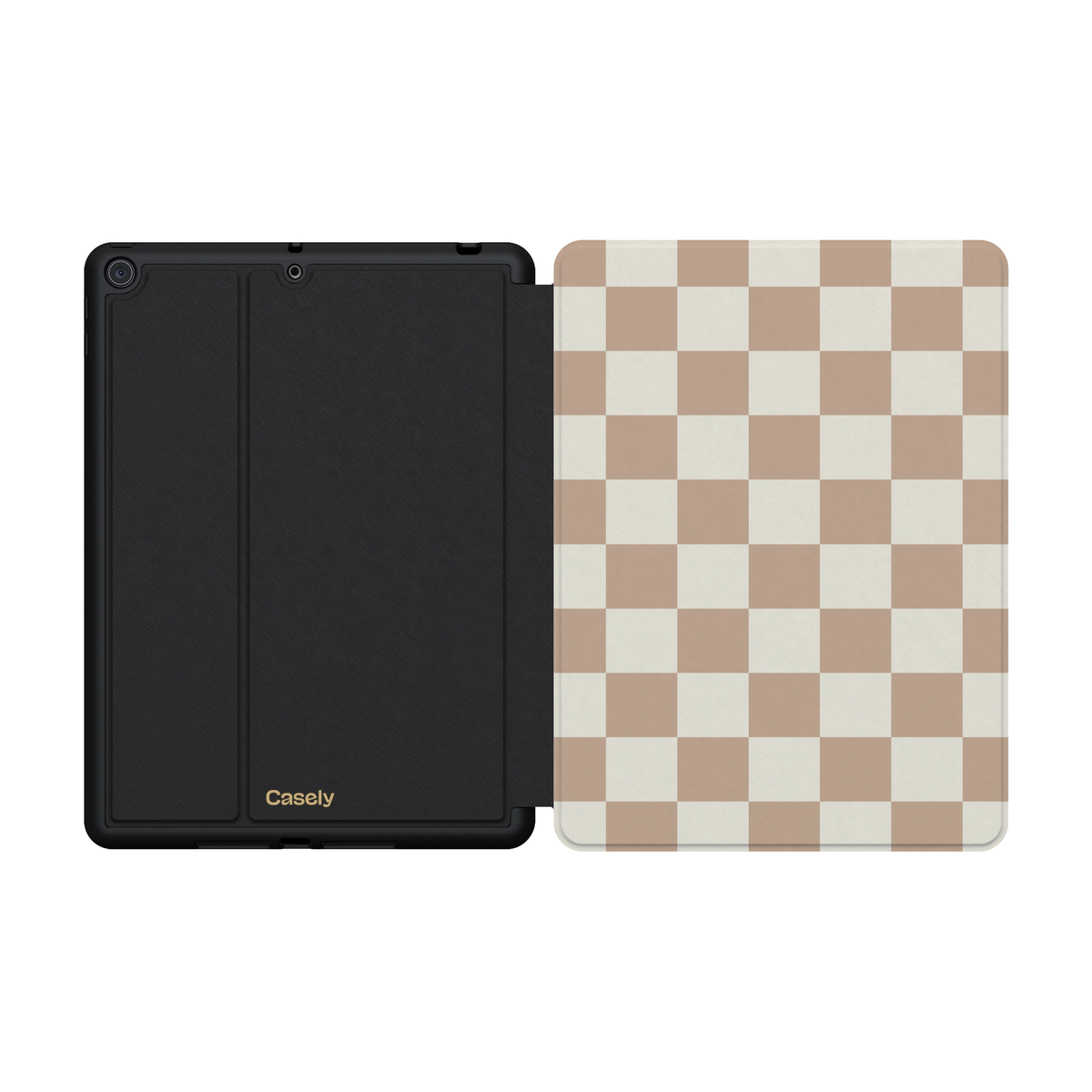 Fit Check | Neutral Checkerboard iPad Case