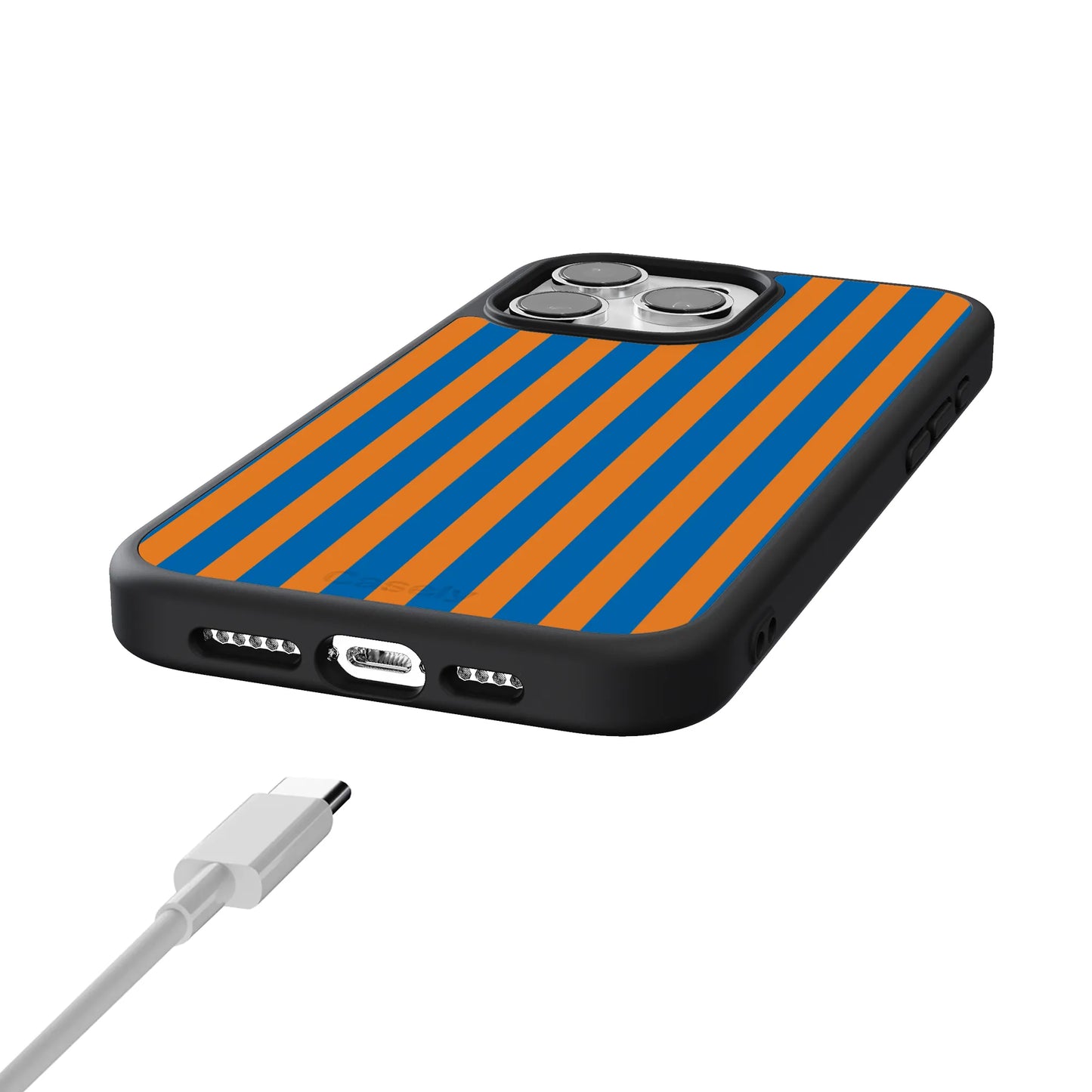 Go New York | Blue & Orange Stripes Case