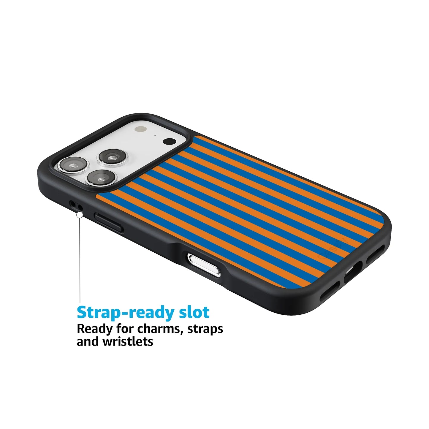 Go New York | Blue & Orange Stripes Case