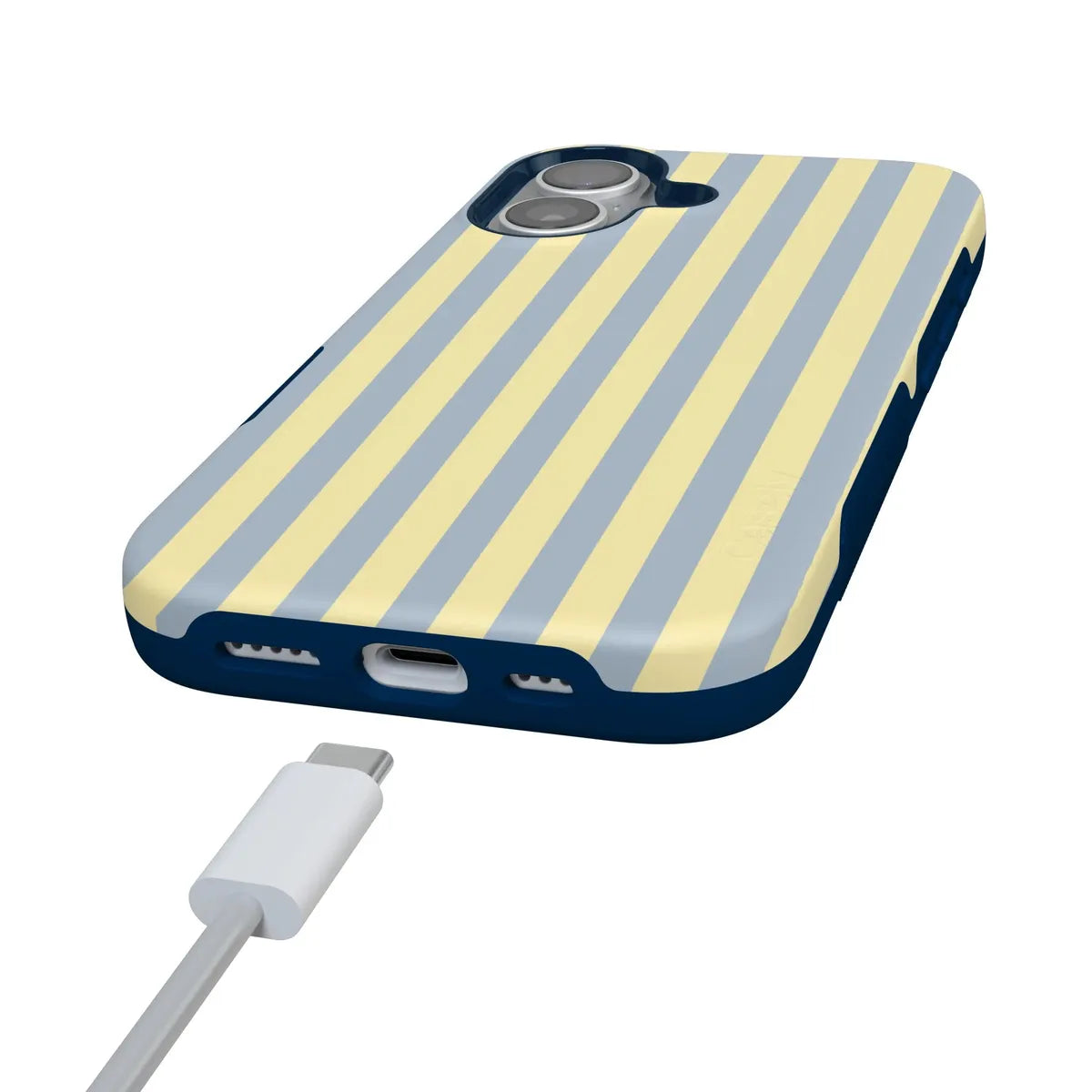 Coastline Stripes | Blue & Yellow Case