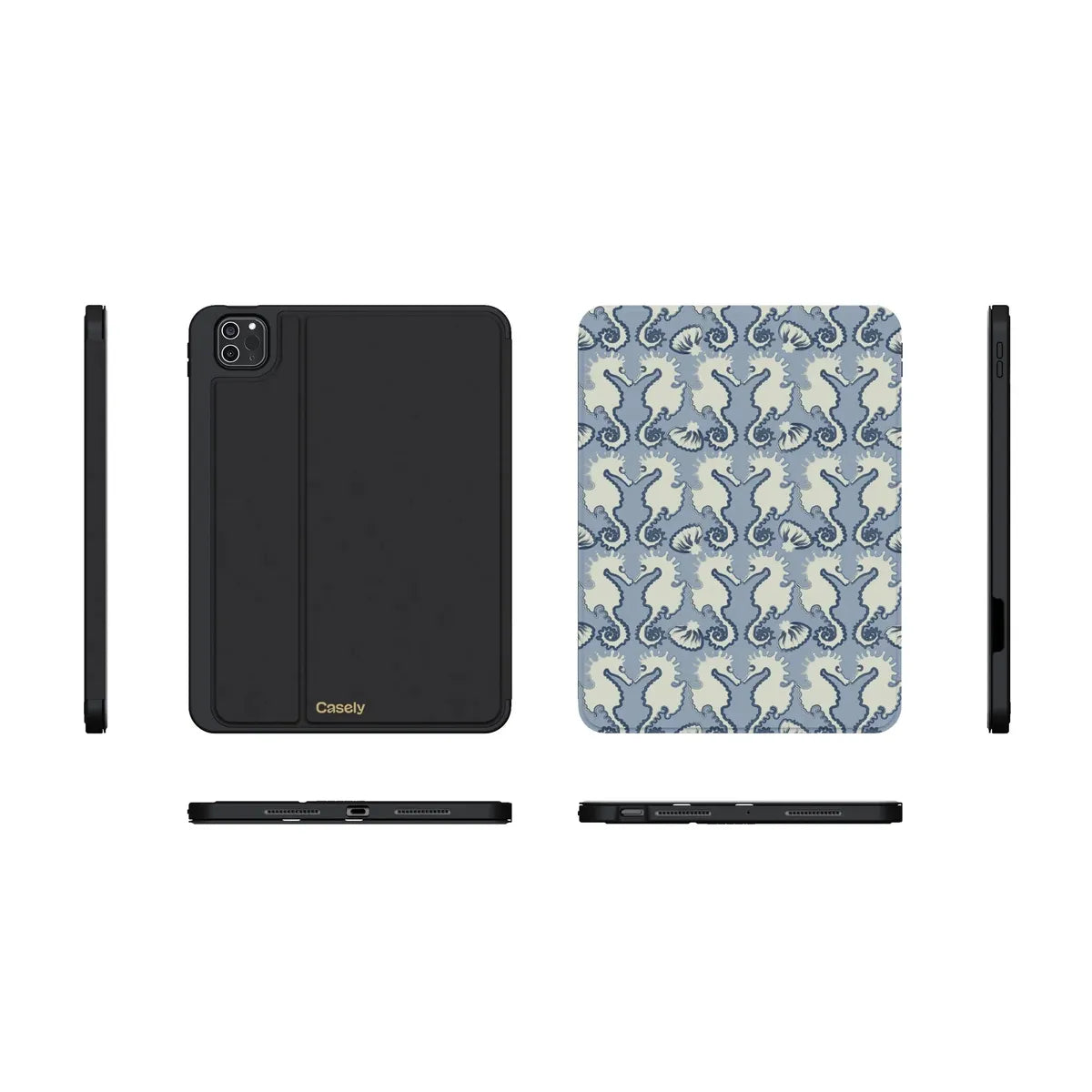 Seahorse Drift | Coastal Blues iPad Case