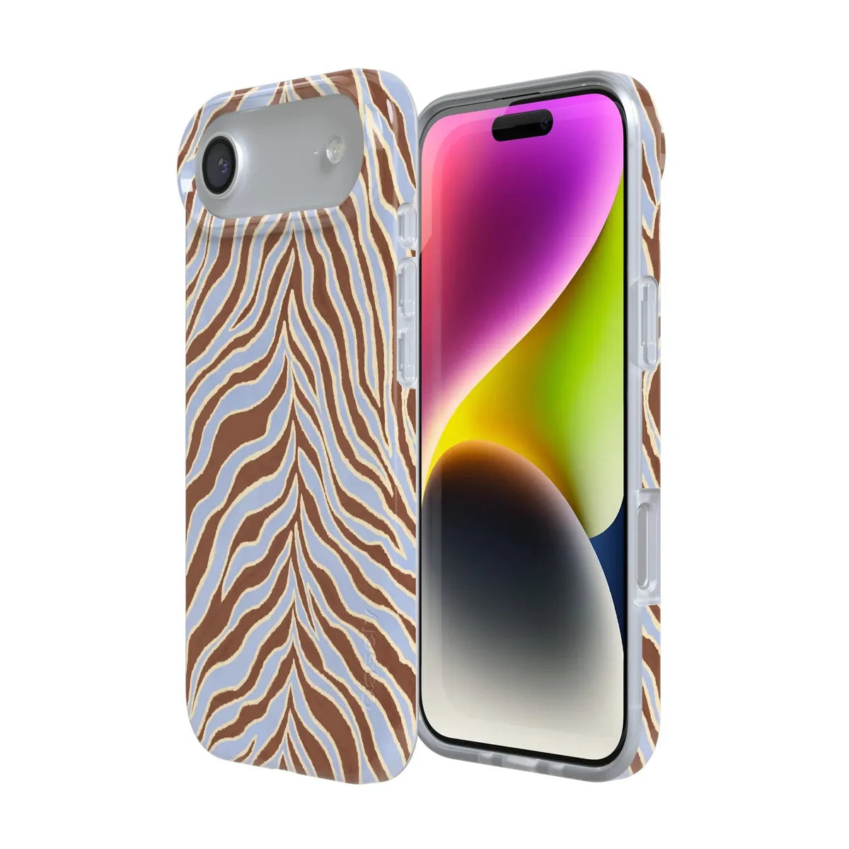 Untamed | Brown & Blue Zebra Case