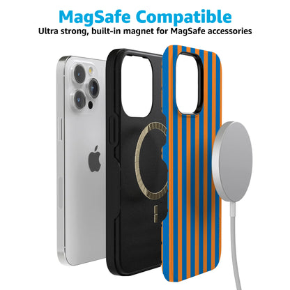 Go New York | Blue & Orange Stripes Case