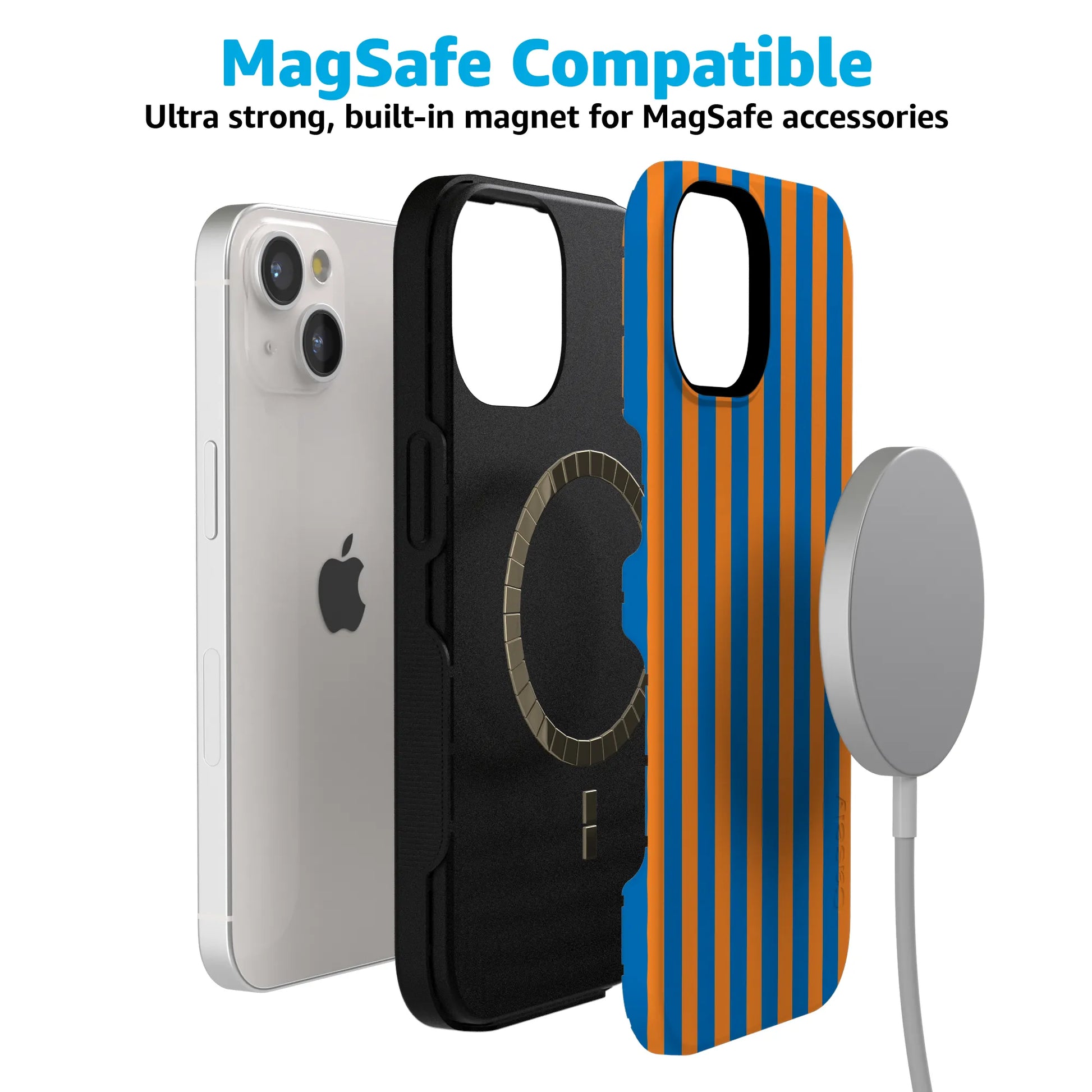 Go New York | Blue & Orange Stripes Case