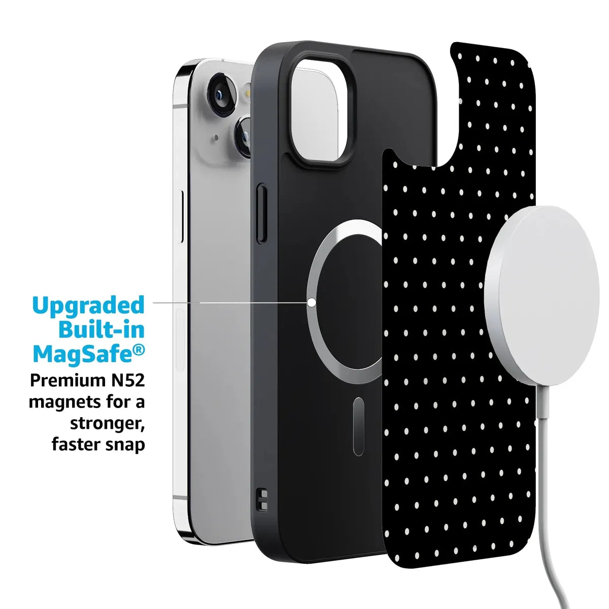 On the Dot | White Polka Dot Case