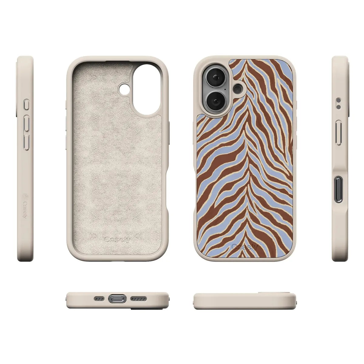 Untamed | Brown & Blue Zebra Case
