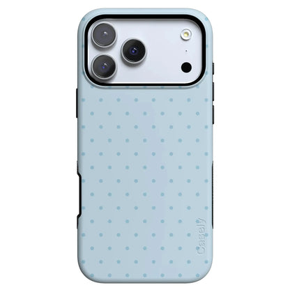 On the Dot | Blue Monochrome Polka Dot Case - iPhone 17 Pro