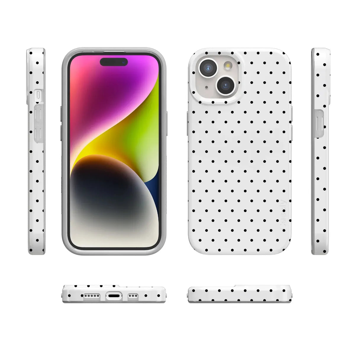 On the Dot | Black Polka Dot Case