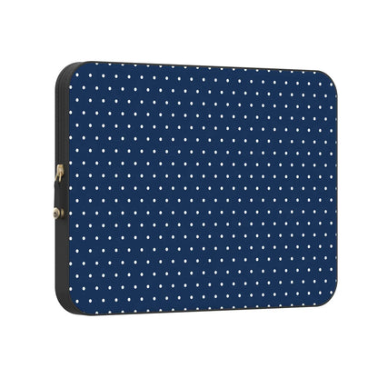 On the Dot | Navy Polka Dot Laptop Case