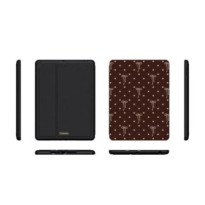Teddy Bows | Brown Polka Dot iPad Case