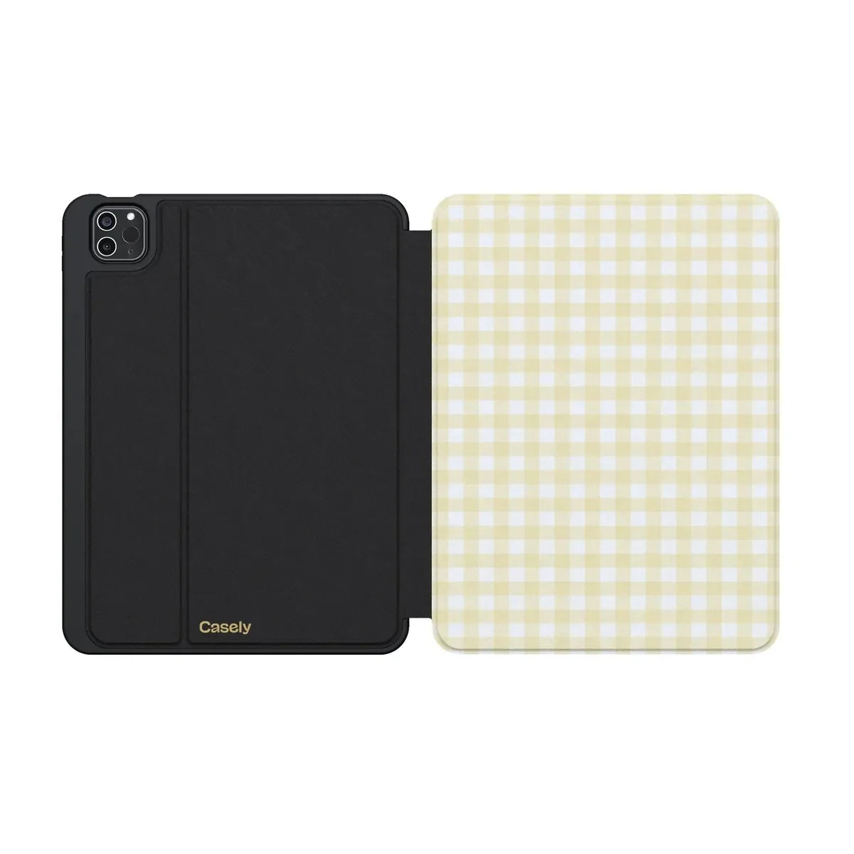 Pastel Picnic | Yellow Gingham iPad Case