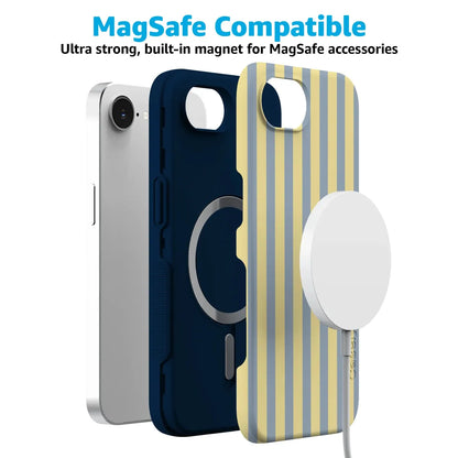 Coastline Stripes | Blue & Yellow Case
