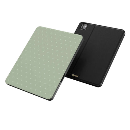 On the Dot | Green Polka Dot iPad Case