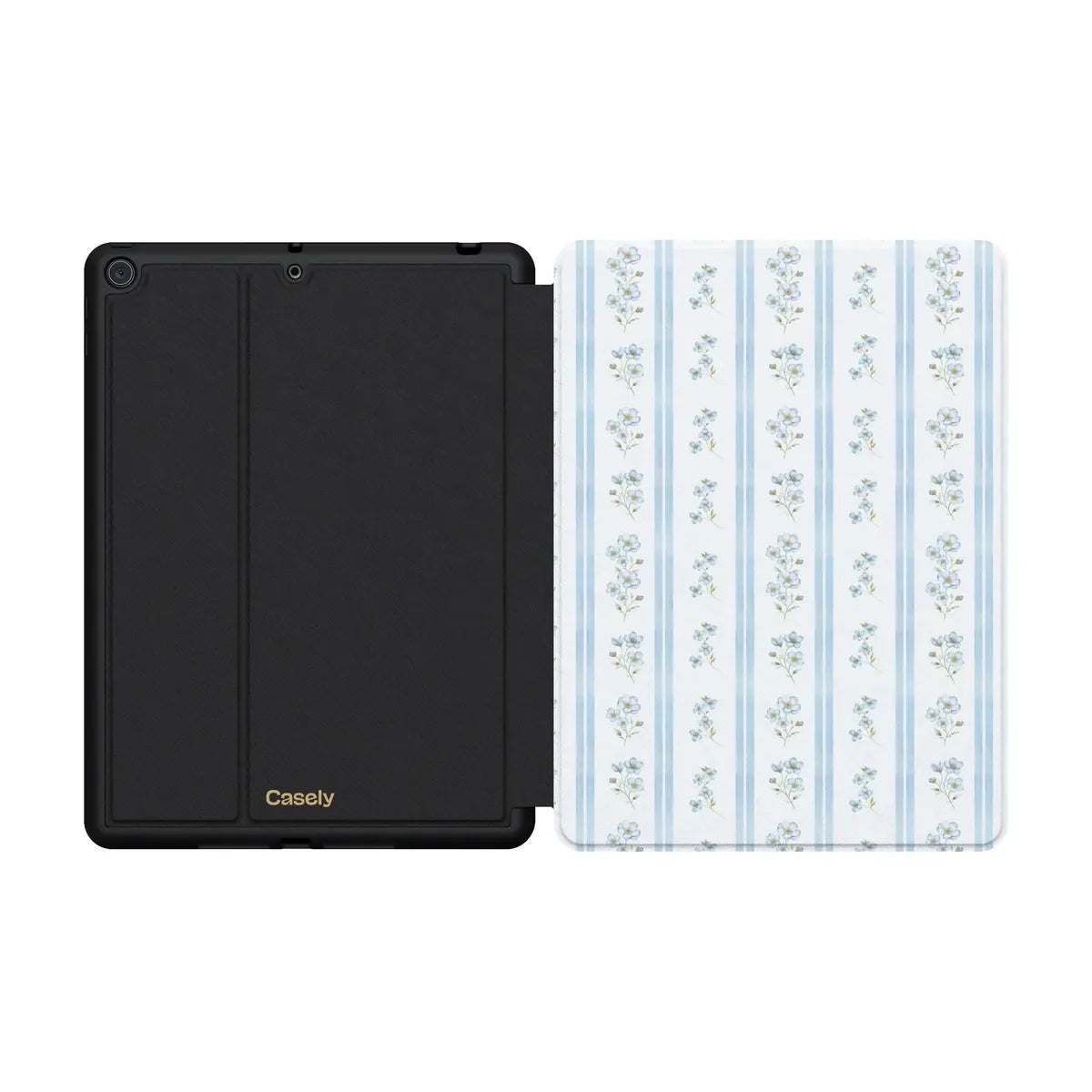 Cottage Stripe | Blue Floral iPad Case