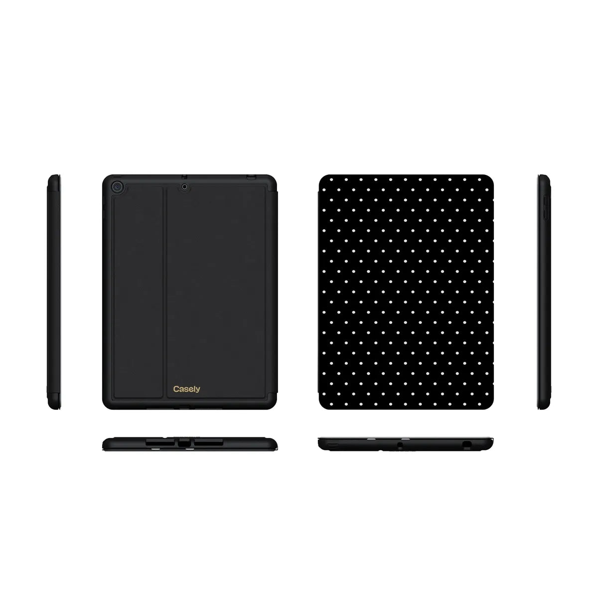 On the Dot | White Polka Dot iPad Case