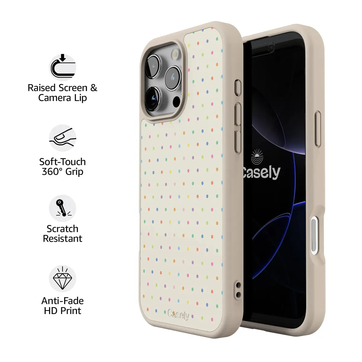 On the Dot | Rainbow Polka Dot Case