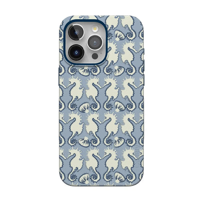 Seahorse Drift | Coastal Blues Case - iPhone 15 Pro