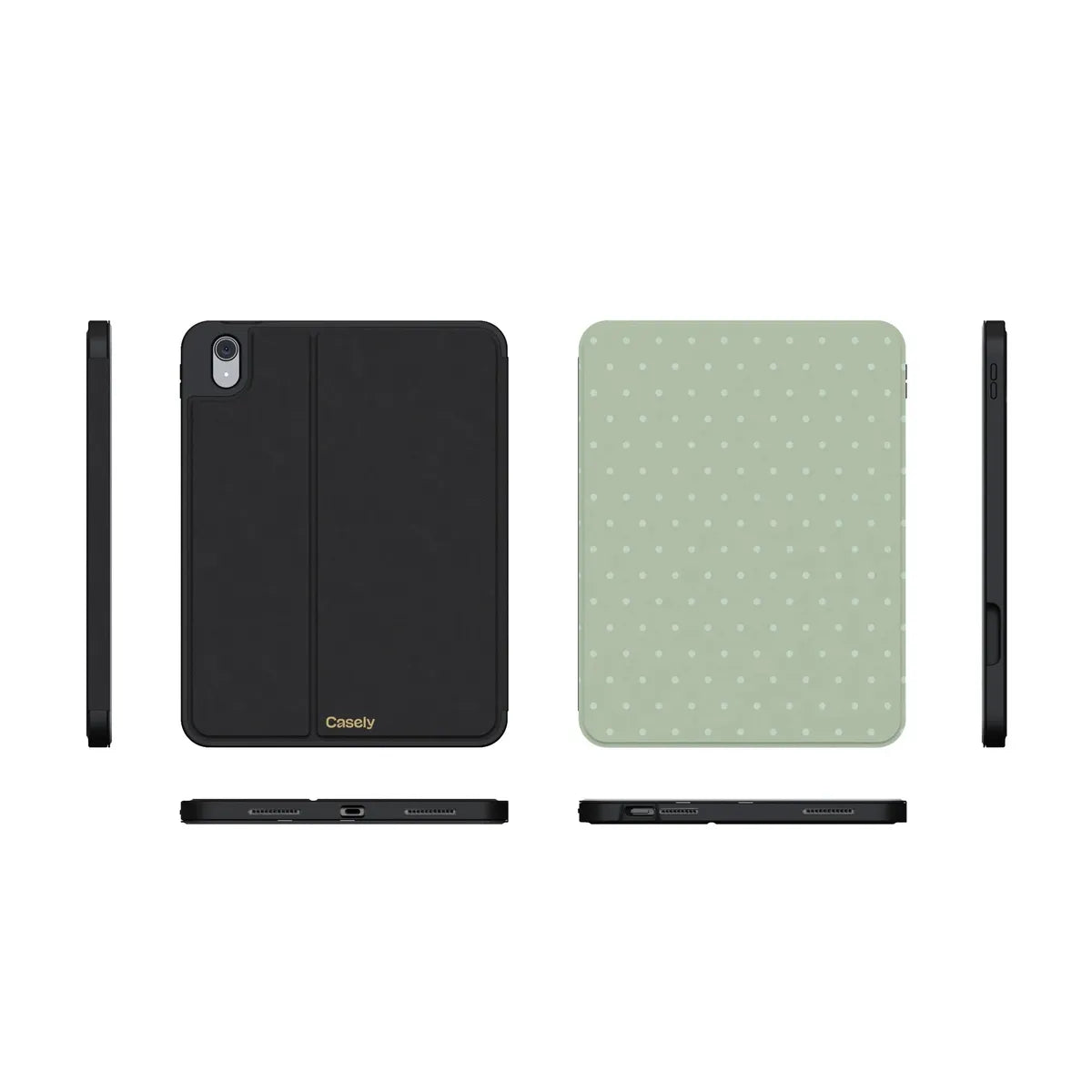 On the Dot | Green Polka Dot iPad Case