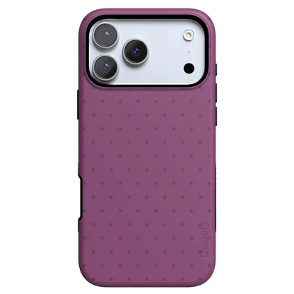 On the Dot | Plum Polka Dot Case - iPhone 17 Pro