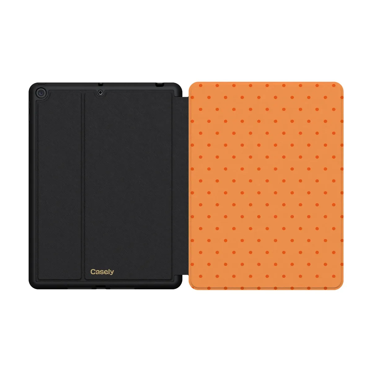 On the Dot | Orange Polka Dot iPad Case