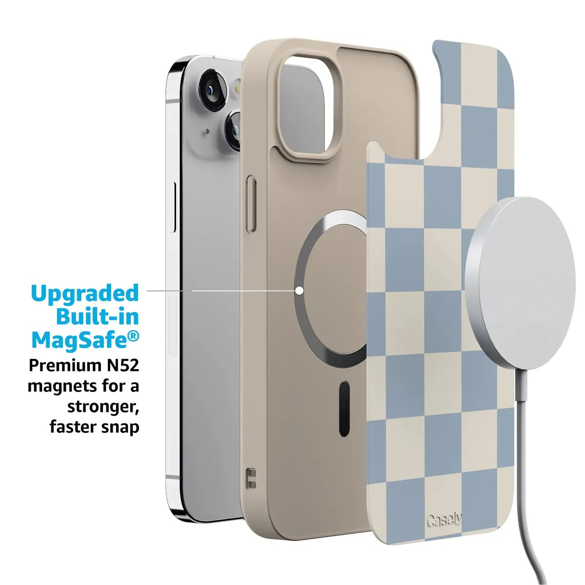 Fit Check | Light Blue Checkerboard Case