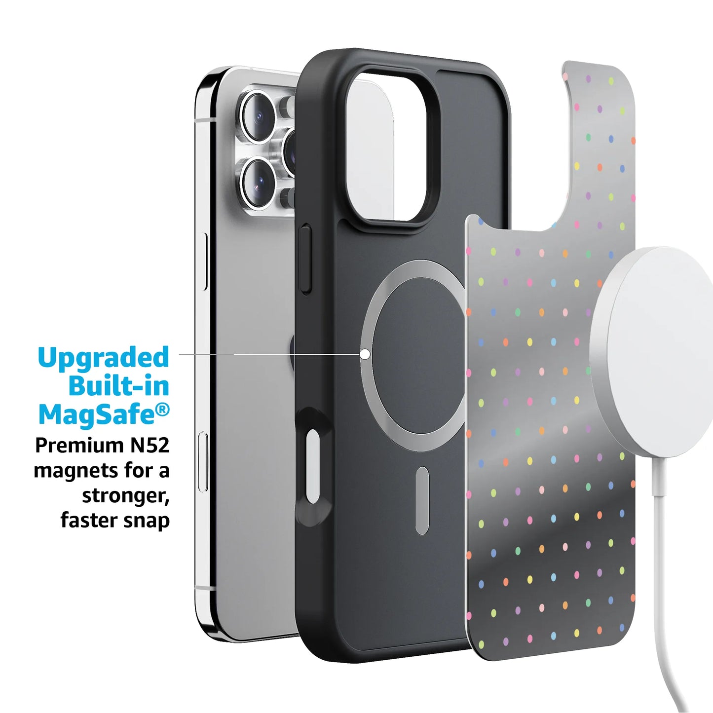 On the Dot | Rainbow Polka Dot Case
