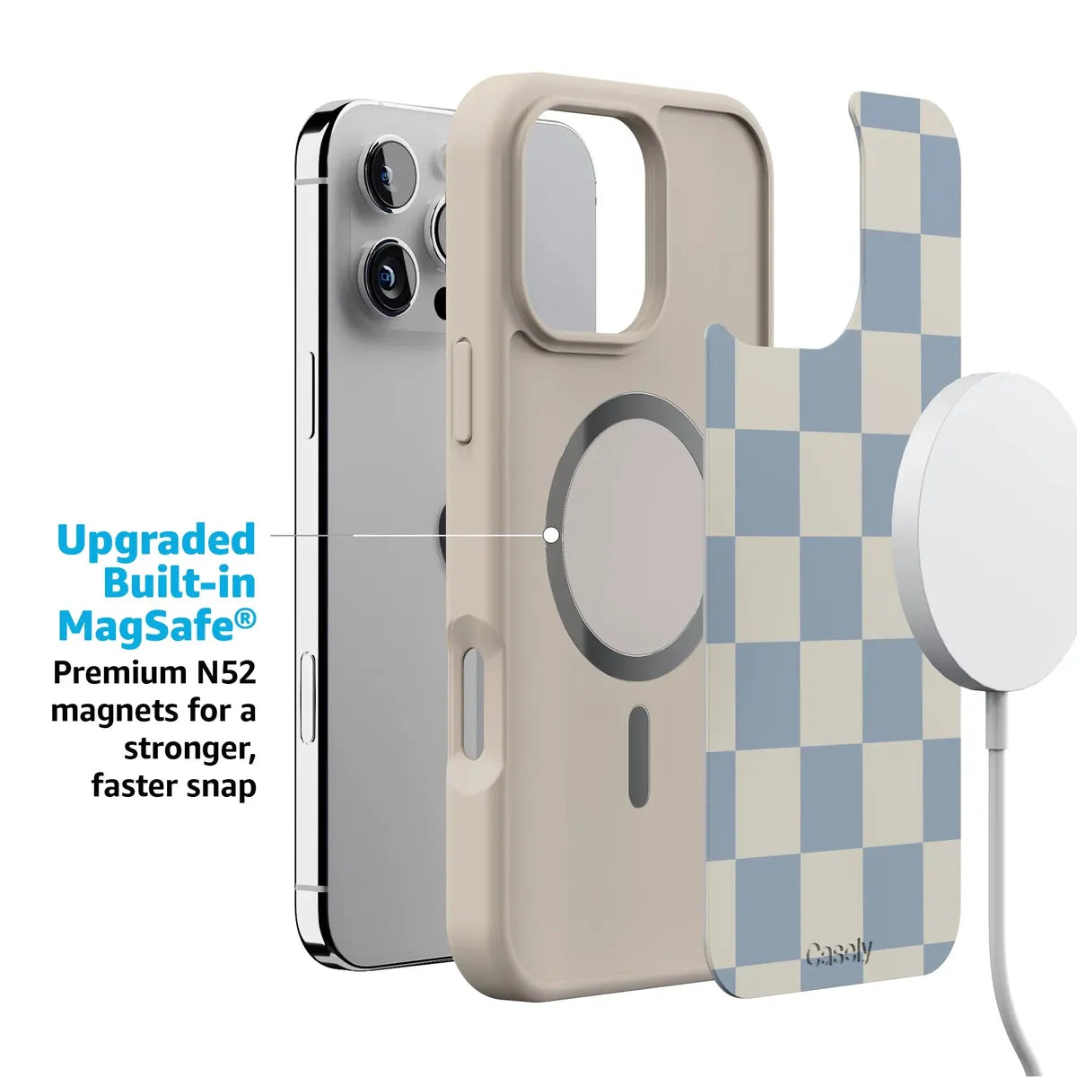 Fit Check | Light Blue Checkerboard Case