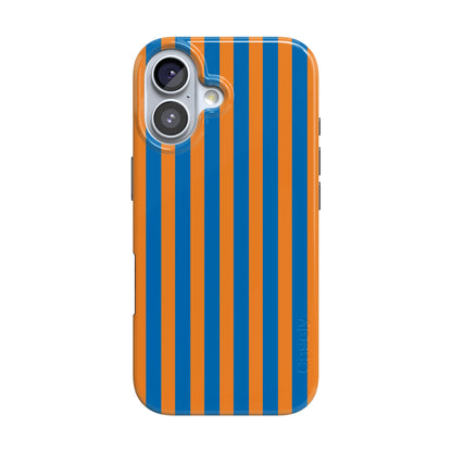 Go New York | Blue & Orange Stripes Case - iPhone 16