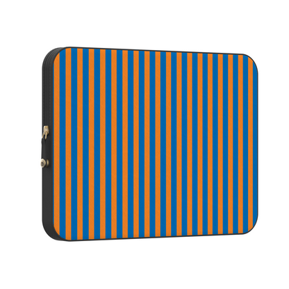 Go New York | Blue & Orange Stripes Laptop Case - 14" MacBook Pro