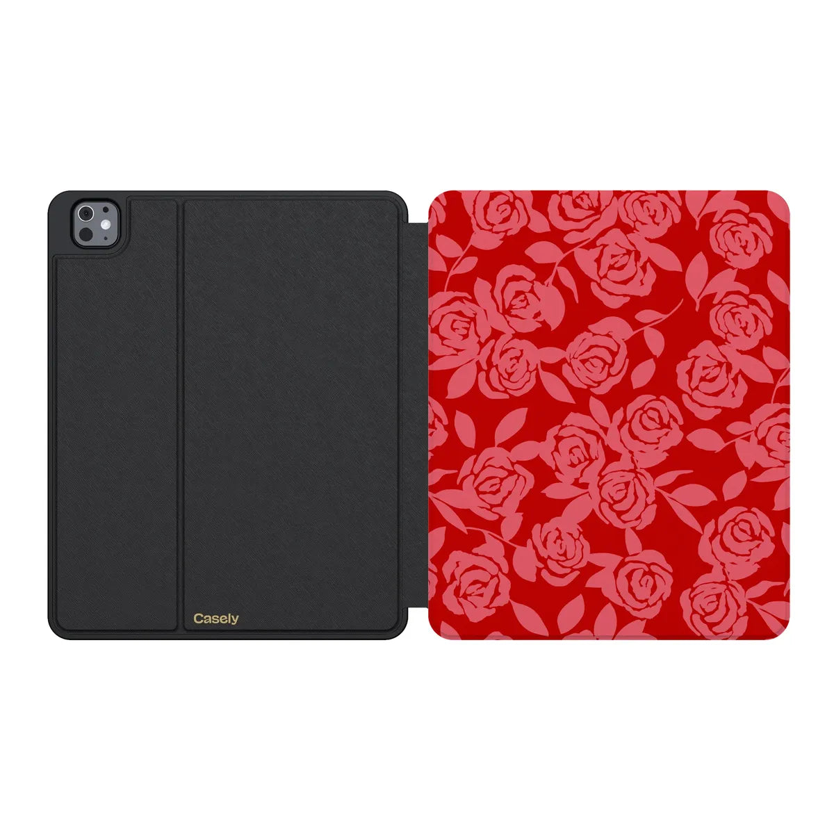 Final Rose | Red & Pink Floral iPad Case