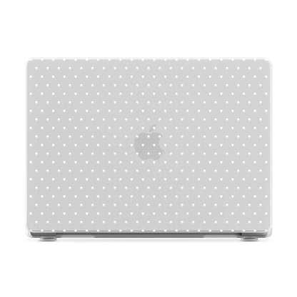 On the Dot | White Polka Dot Laptop Shell - 14" MacBook Pro