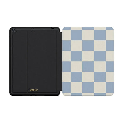 Fit Check | Light Blue Checkerboard iPad Case