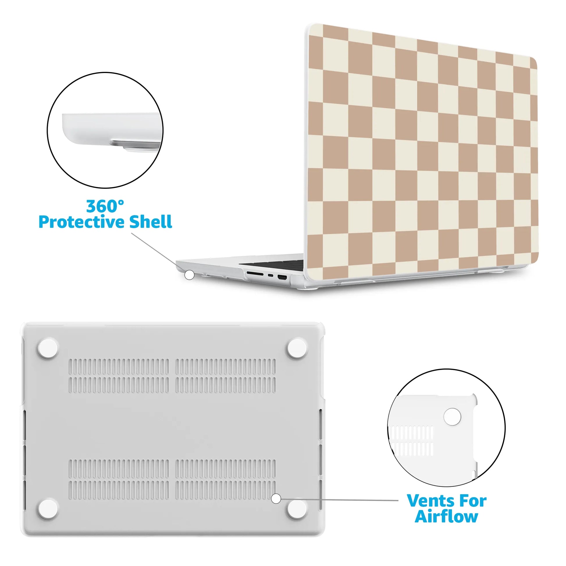 Fit Check | Neutral Checkerboard Laptop Shell