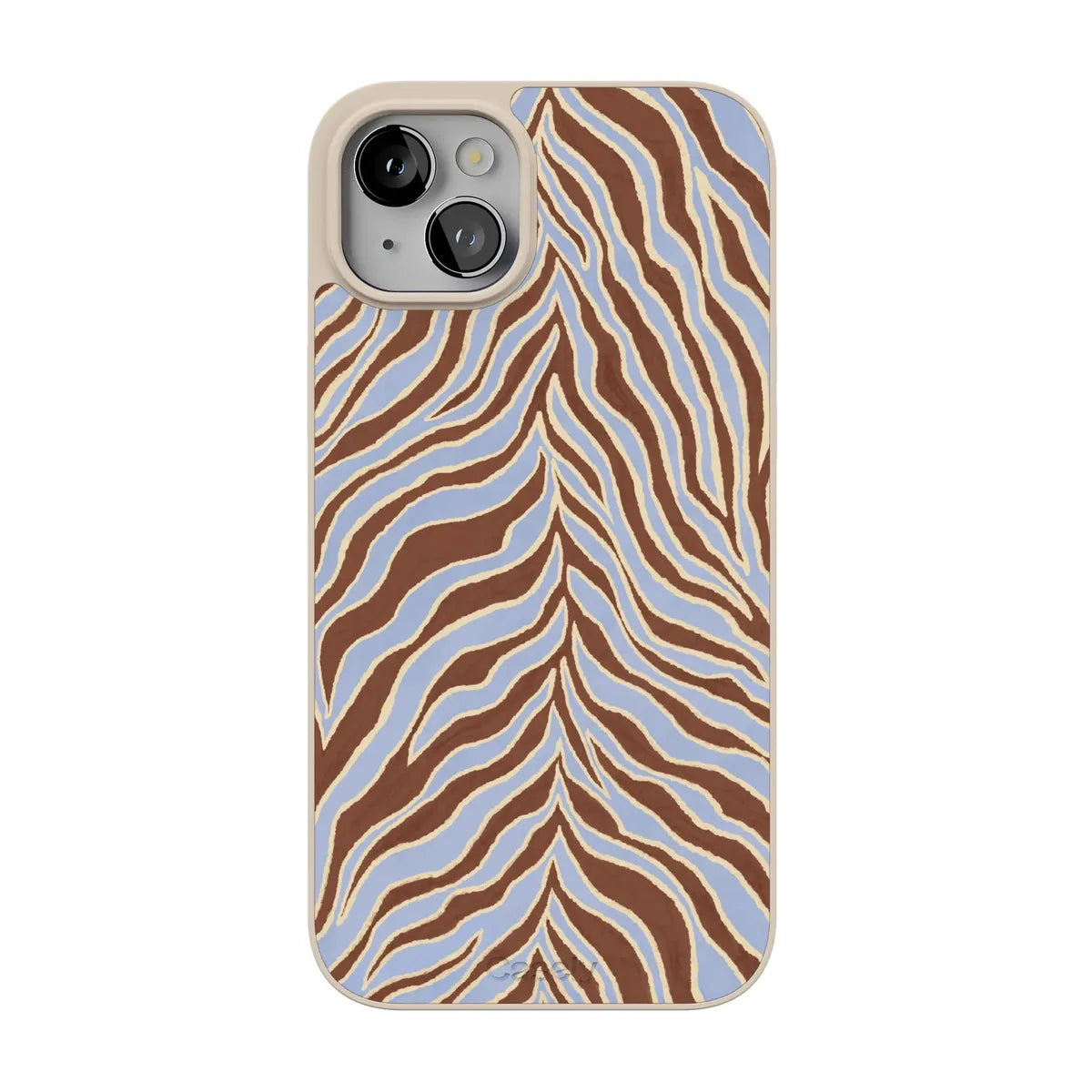 Untamed | Brown & Blue Zebra Case - iPhone 13
