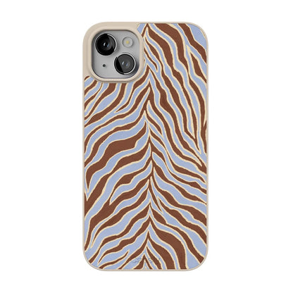Untamed | Brown & Blue Zebra Case - iPhone 13