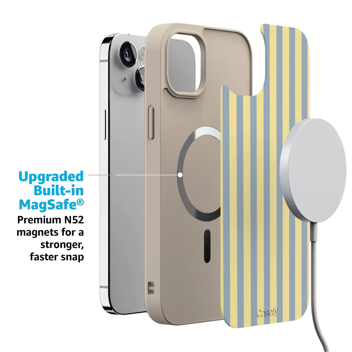 Coastline Stripes | Blue & Yellow Case