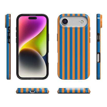 Go New York | Blue & Orange Stripes Case