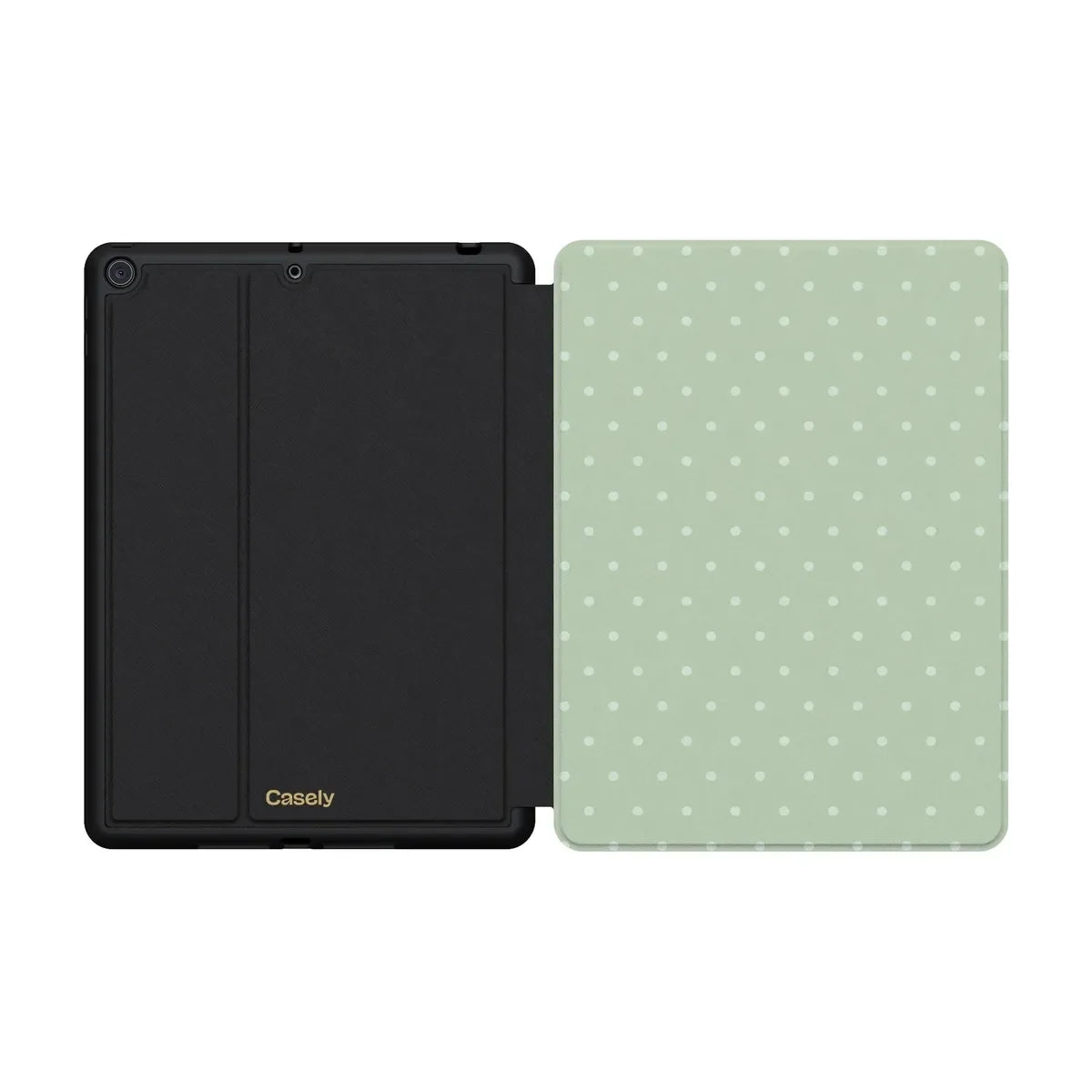 On the Dot | Green Polka Dot iPad Case