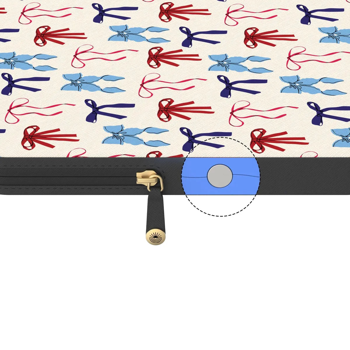 American Girlie | Red White & Blue Bows Laptop Case